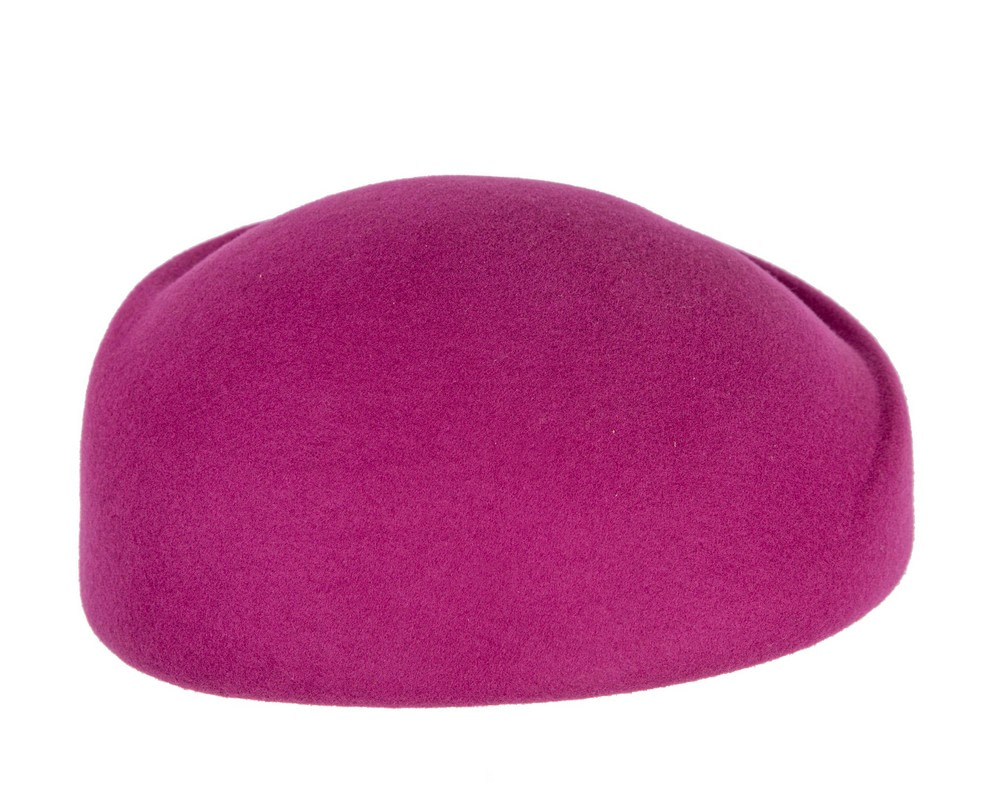 Exclusive fuchsia felt ladies winter hat by Max Alexander - Fascinators.com.au Exclusive fuchsia felt ladies winter hat by Max Alexander - Image 4