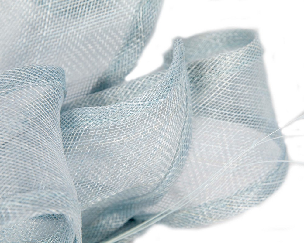 Max Alexander Light Blue Sinamay Fascinator - Image 4