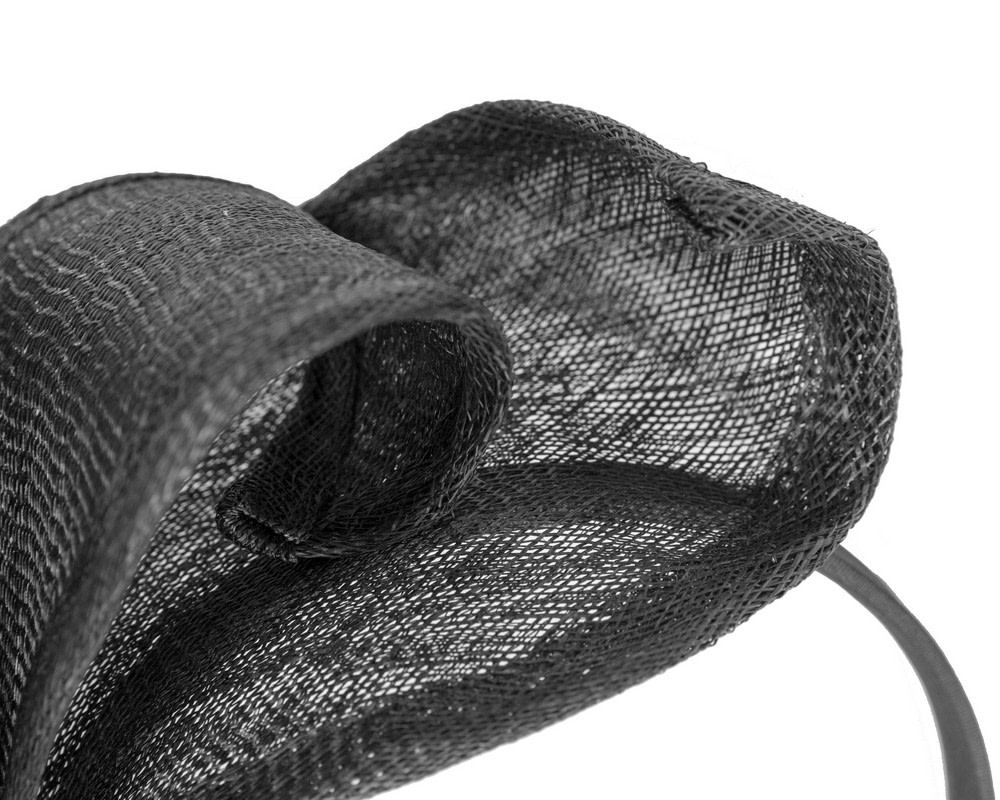 Max Alexander Vibrant Black Fascinator - Fascinators.com.au Max Alexander Vibrant Black Fascinator - Image 3