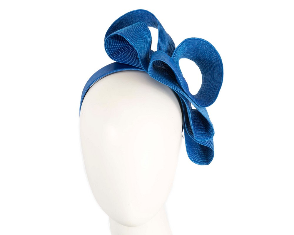 Royal Blue loops fascinator by Max Alexander