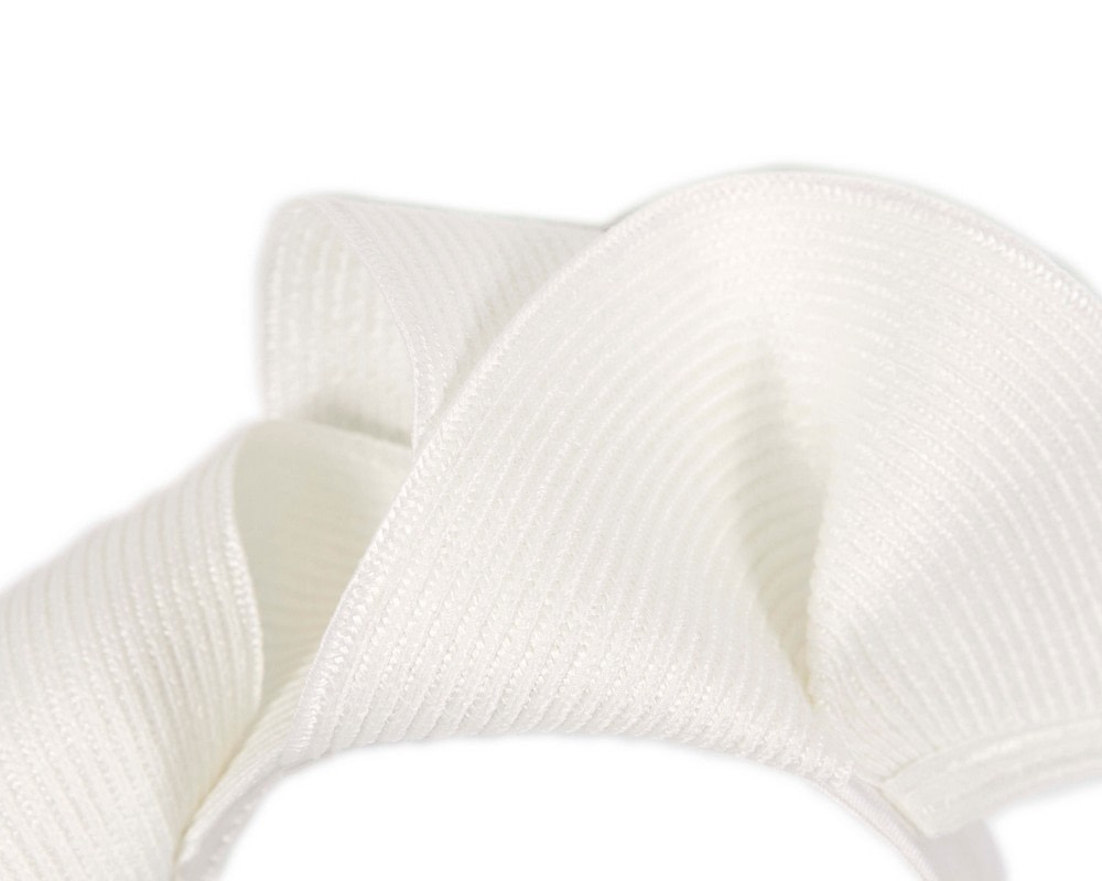 White wave fascinator by Max Alexander - Fascinators.com.au White wave fascinator by Max Alexander - Image 3