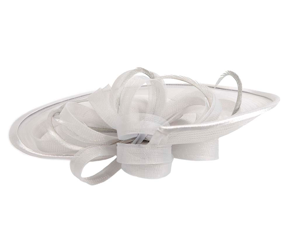 Custom Made Silver Cocktail Hat - Image 6