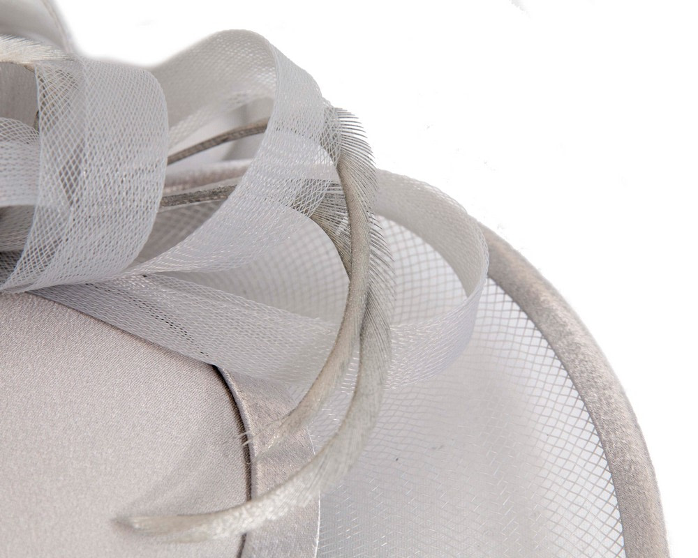 Custom Made Silver Cocktail Hat - Image 5