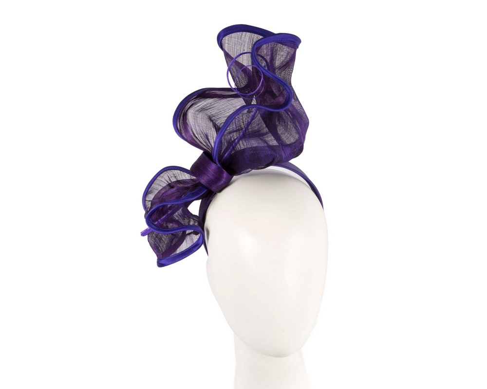 Purple racing fascinator by Fillies Collection