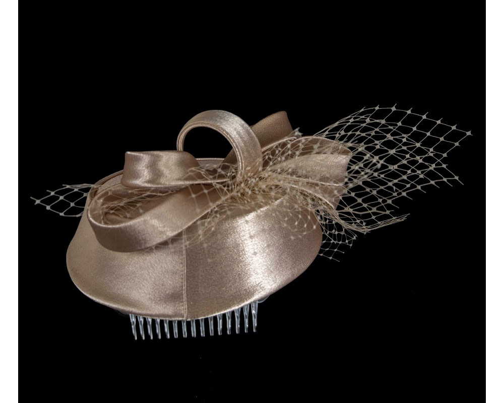 Cashew Custom-Made Cupids Millinery Cocktail Hat - Fascinators.com.au Cashew Custom-Made Cupids Millinery Cocktail Hat - Image 6