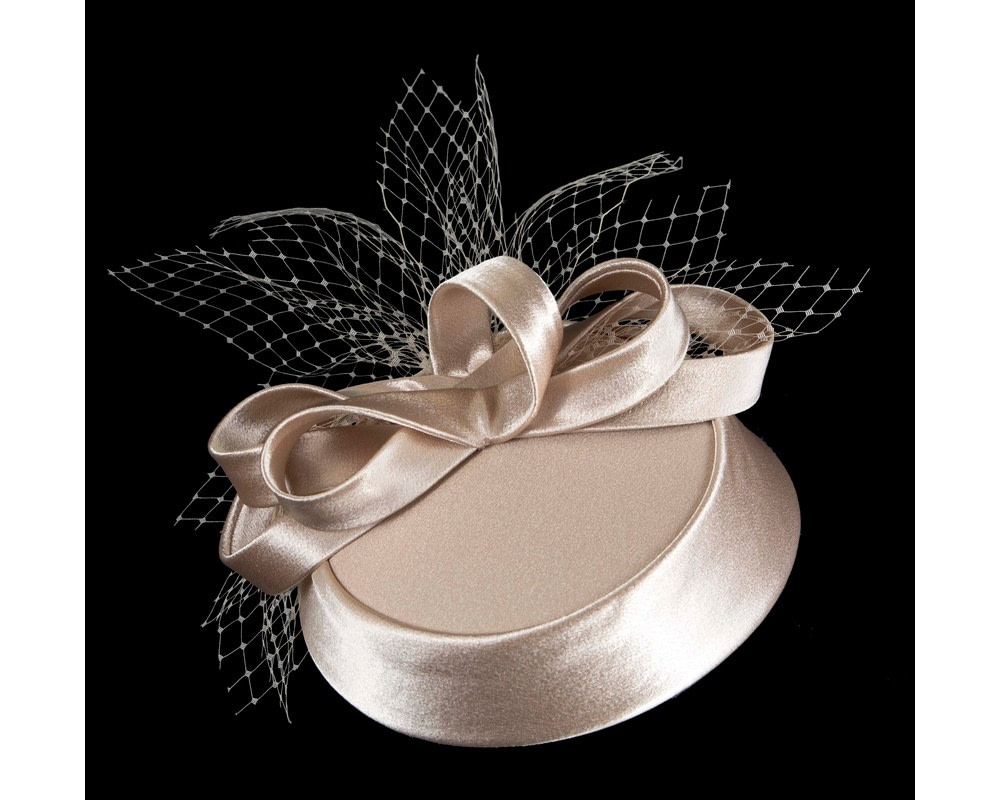 Cashew Custom-Made Cupids Millinery Cocktail Hat - Fascinators.com.au Cashew Custom-Made Cupids Millinery Cocktail Hat - Image 2