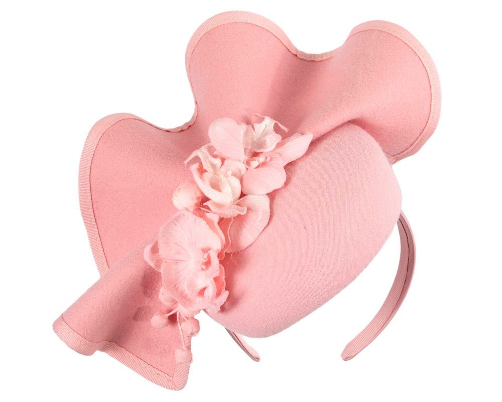 Pink winter racing fascinator by Fillies Collection - Image 2