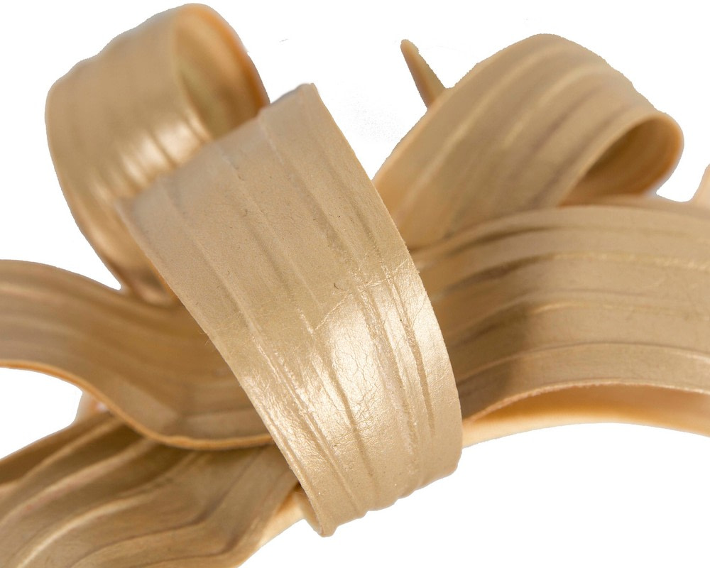 Modern Gold Bow Fascinator by Max Alexander - Image 3