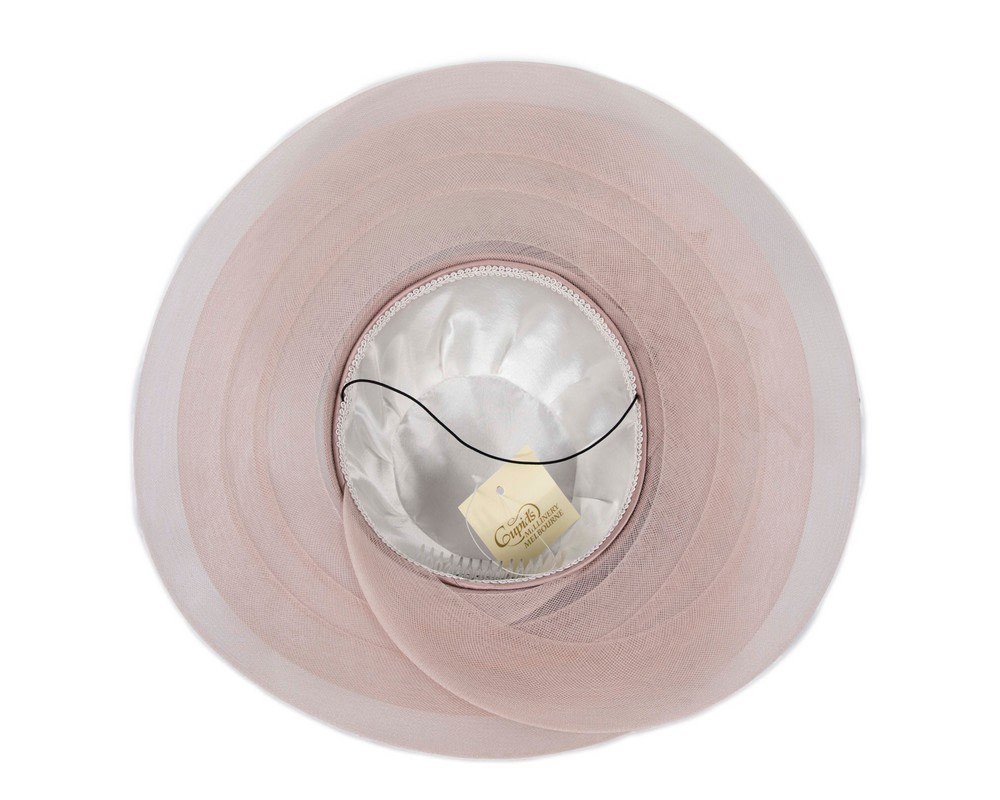 Tea Rose mother of the bride hat by Cupids Millinery Melbourne - Fascinators.com.au Tea Rose mother of the bride hat by Cupids Millinery Melbourne - Image 5