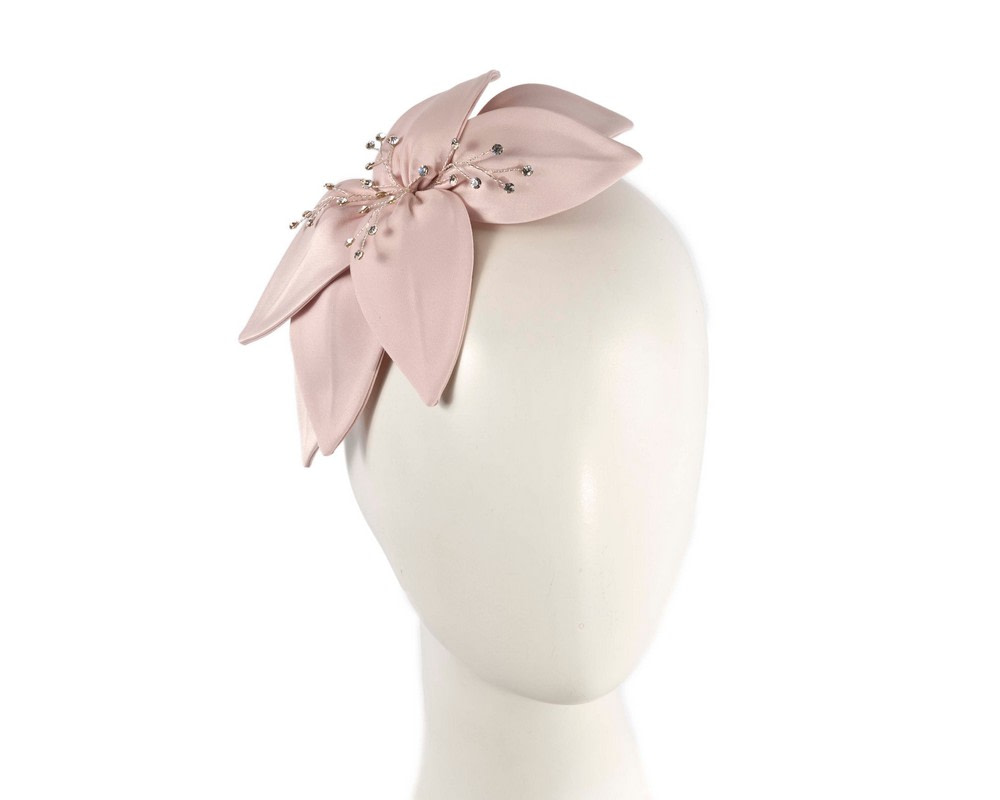 Pale Pink custom made fascinator comb by Cupids Millinery