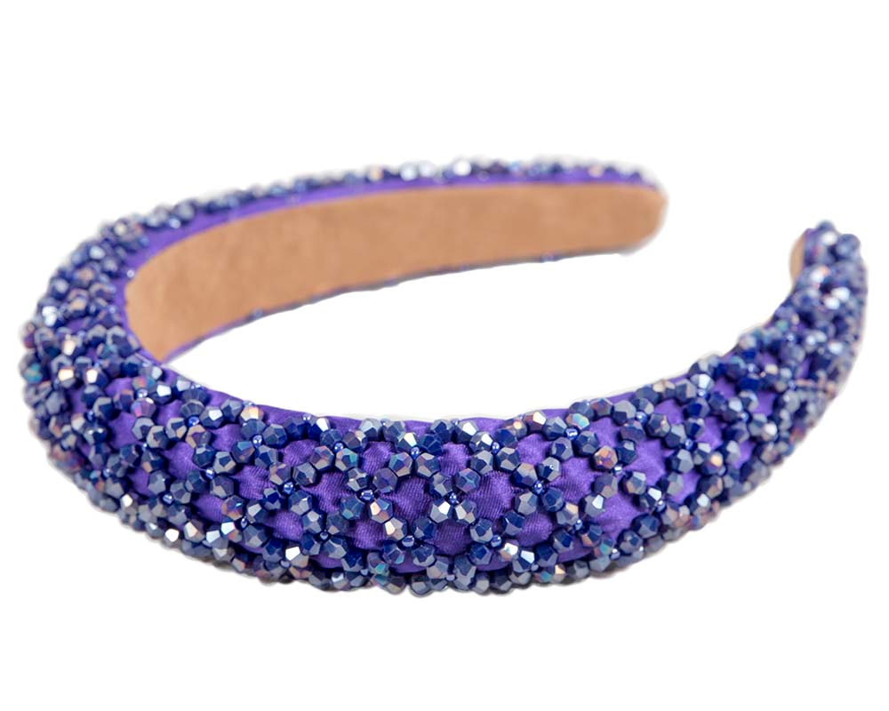 Purple fashion fascinator headband - Image 2