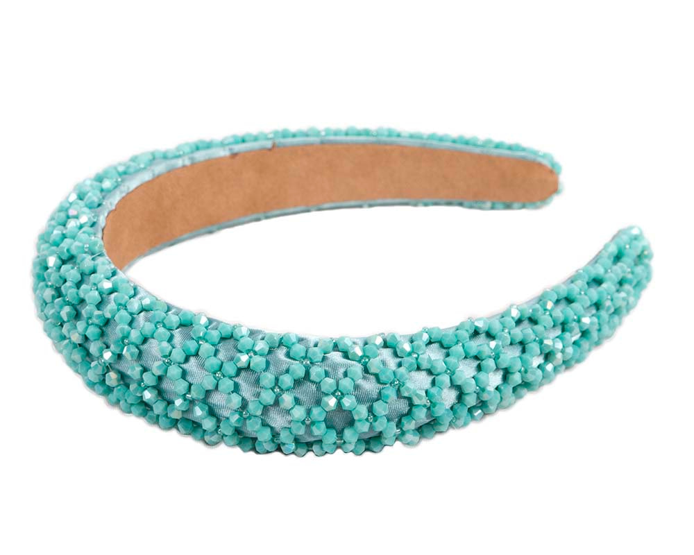 Turquoise fashion fascinator headband - Image 2