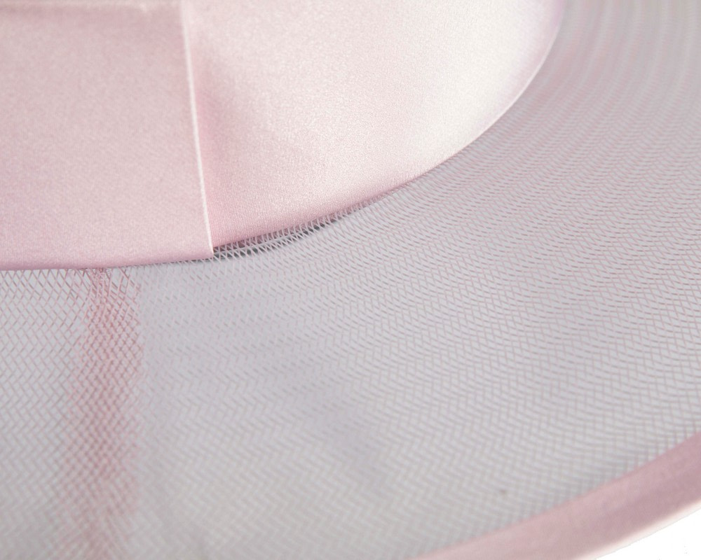 Custom made pink boater hat by Cupids Millinery - Fascinators.com.au Custom made pink boater hat by Cupids Millinery - Image 6