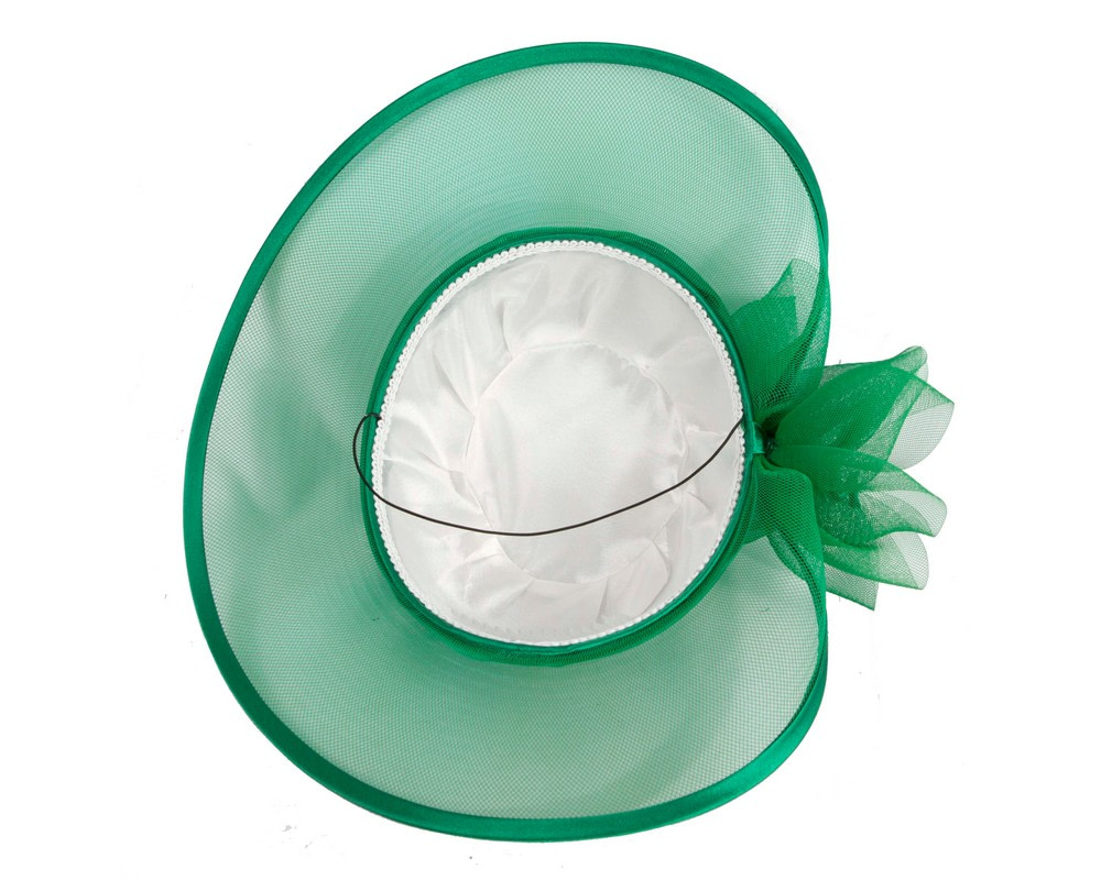 Green Custom Made Mother of the Bride hat - Image 5