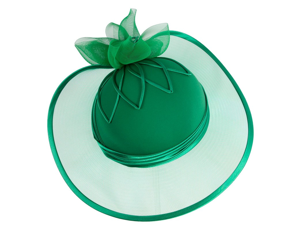 Green Custom Made Mother of the Bride hat - Image 3