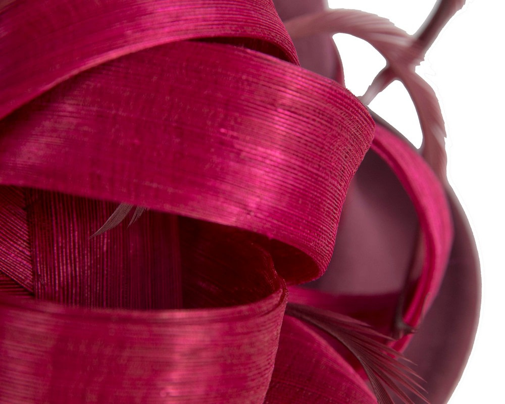 Wine colored cloche winter fashion hat by Fillies Collection - Fascinators.com.au Wine colored cloche winter fashion hat by Fillies Collection - Image 5