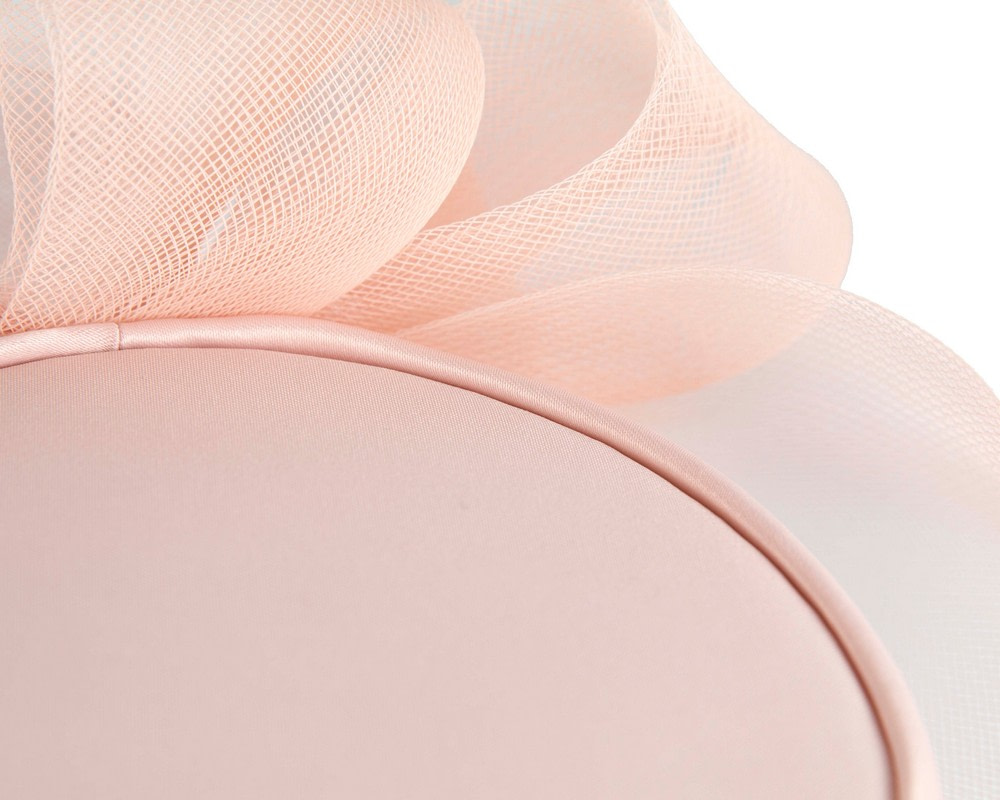 Custom made pink cocktail hat by Cupids Millinery - Image 6