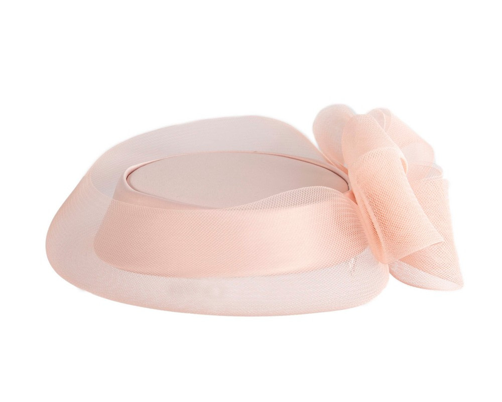 Custom made pink cocktail hat by Cupids Millinery - Image 4