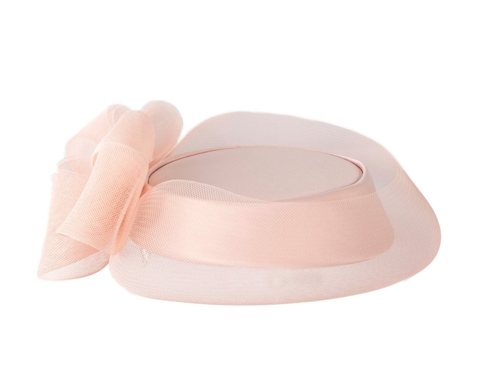 Custom made pink cocktail hat by Cupids Millinery - Image 3