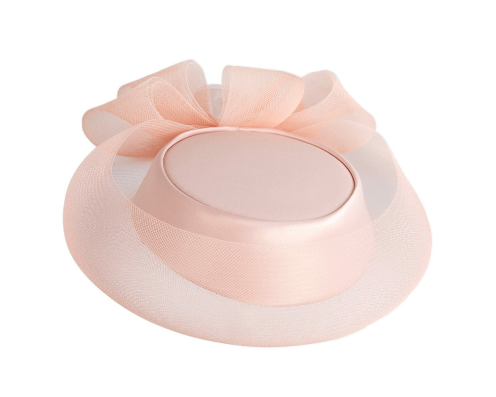 Custom made pink cocktail hat by Cupids Millinery - Image 2