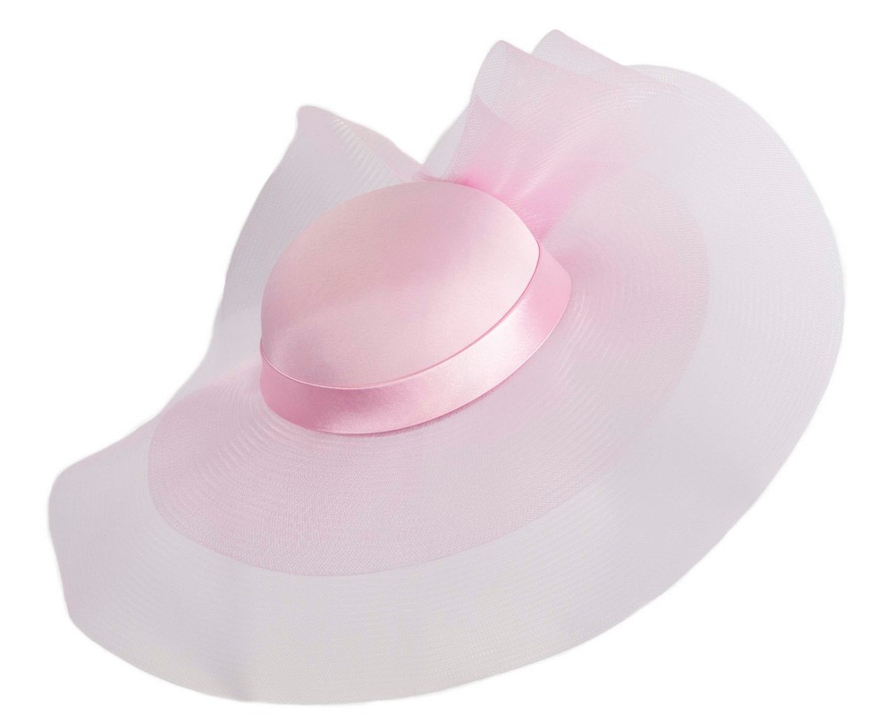 Pink custom made fashion hat by Fillies Collection - Fascinators.com.au Pink custom made fashion hat by Fillies Collection - Image 2