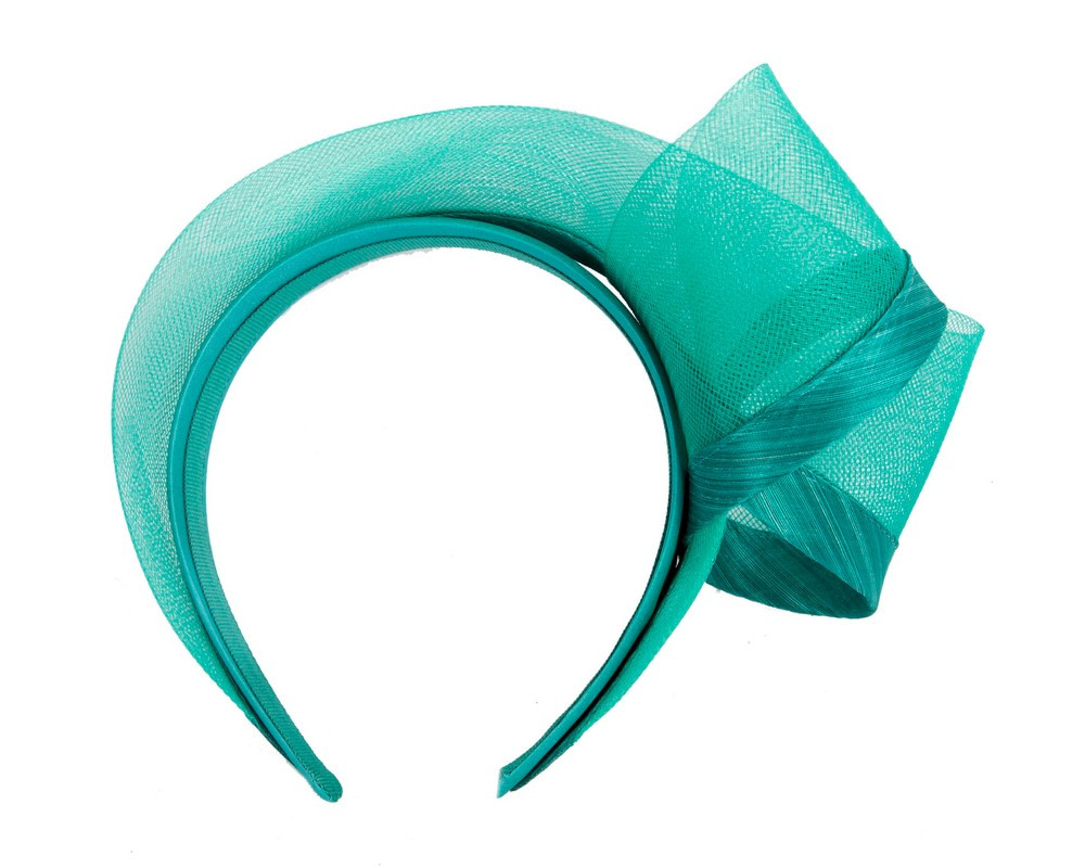 Teal Green headband fascinator by Fillies Collection - Fascinators.com.au Teal Green headband fascinator by Fillies Collection - Image 4