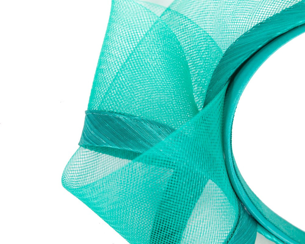 Teal Green headband fascinator by Fillies Collection - Fascinators.com.au Teal Green headband fascinator by Fillies Collection - Image 3