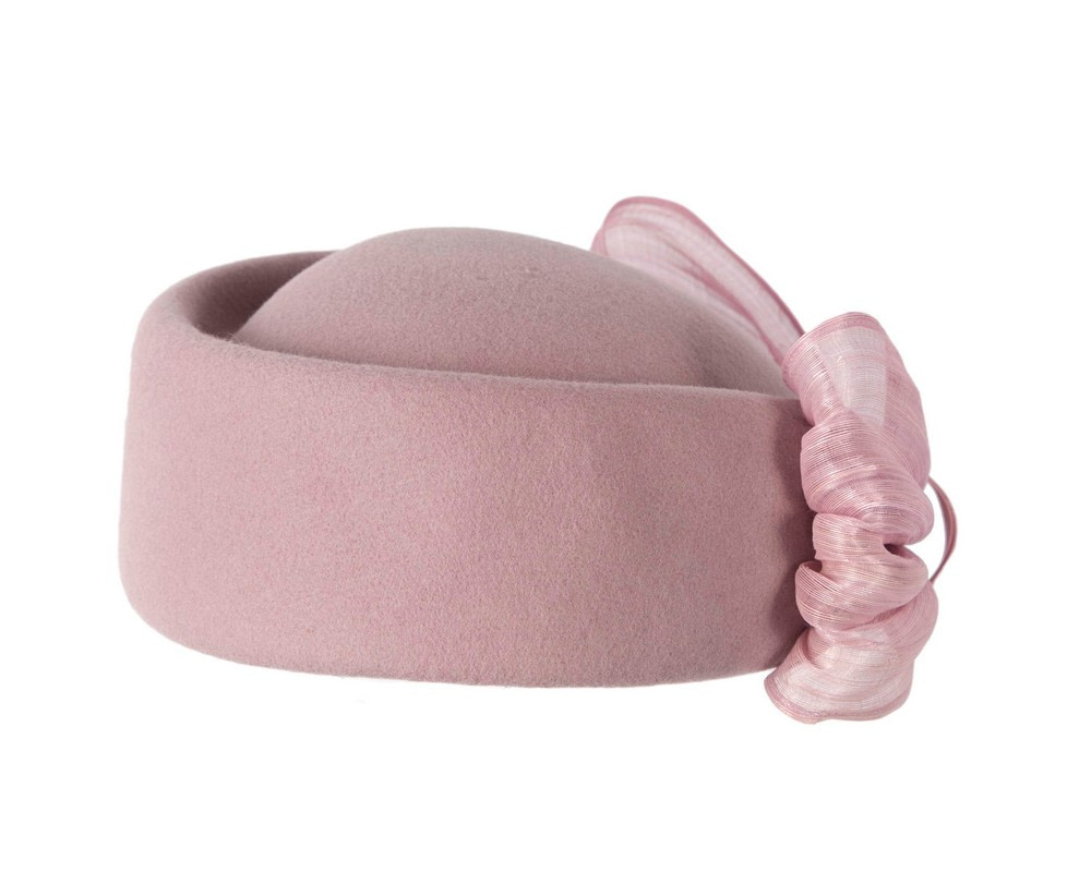 Dusty Pink Jackie Onassis felt beret by Fillies Collection - Image 5
