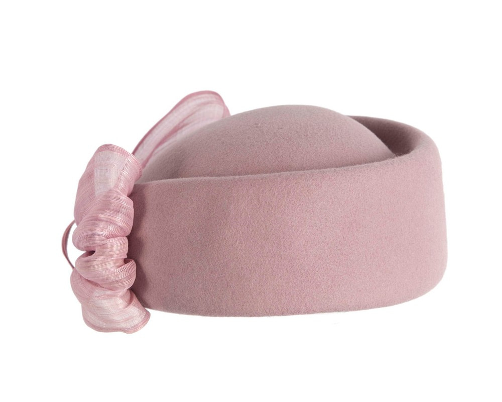 Dusty Pink Jackie Onassis felt beret by Fillies Collection - Image 3