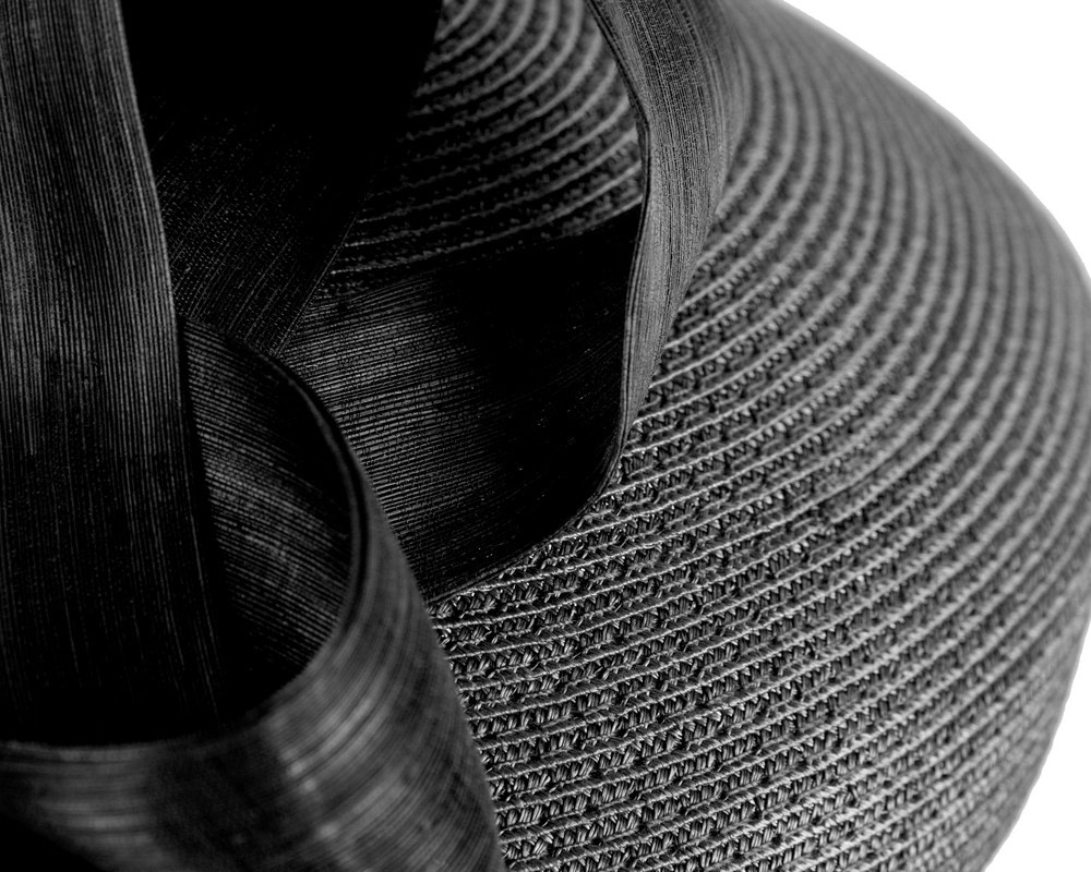 Fashion black beret hat with bow by Max Alexander - Image 5