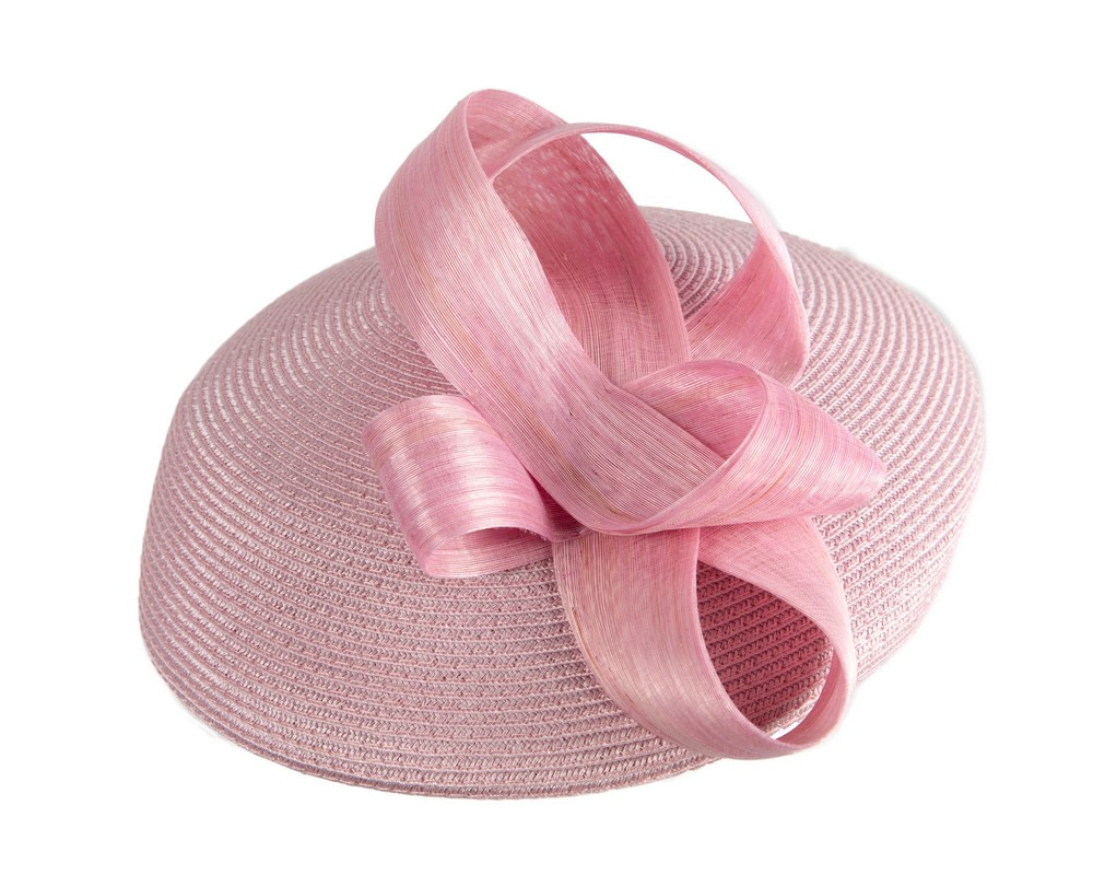 Fashion dusty pink beret hat with bow by Max Alexander - Image 4