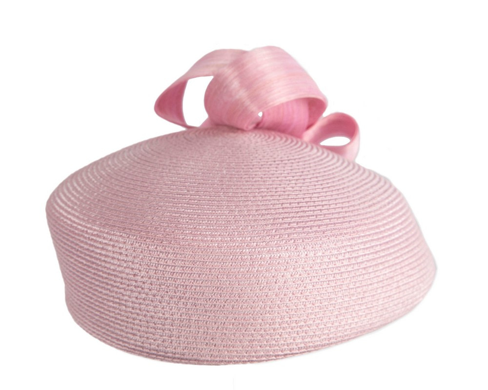 Fashion dusty pink beret hat with bow by Max Alexander - Image 3