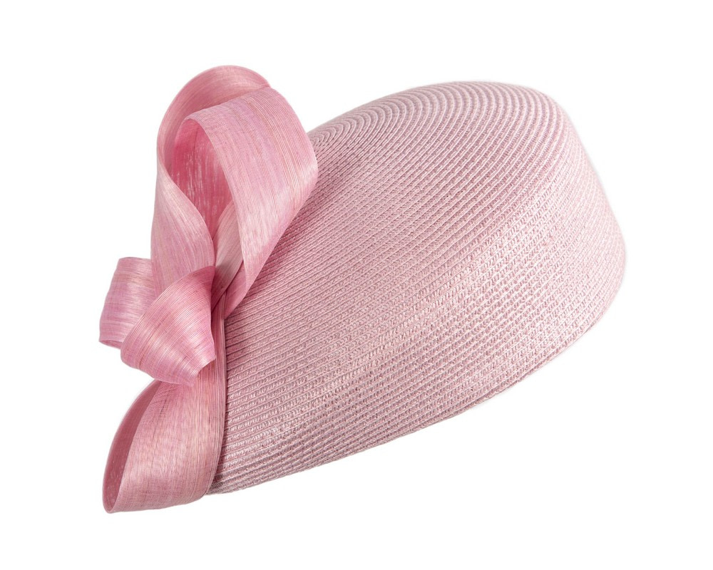 Fashion dusty pink beret hat with bow by Max Alexander - Image 2