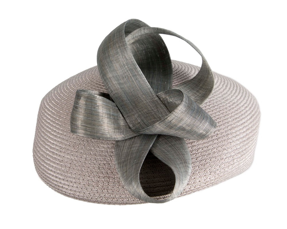 Fashion silver beret hat with bow by Max Alexander - Image 4