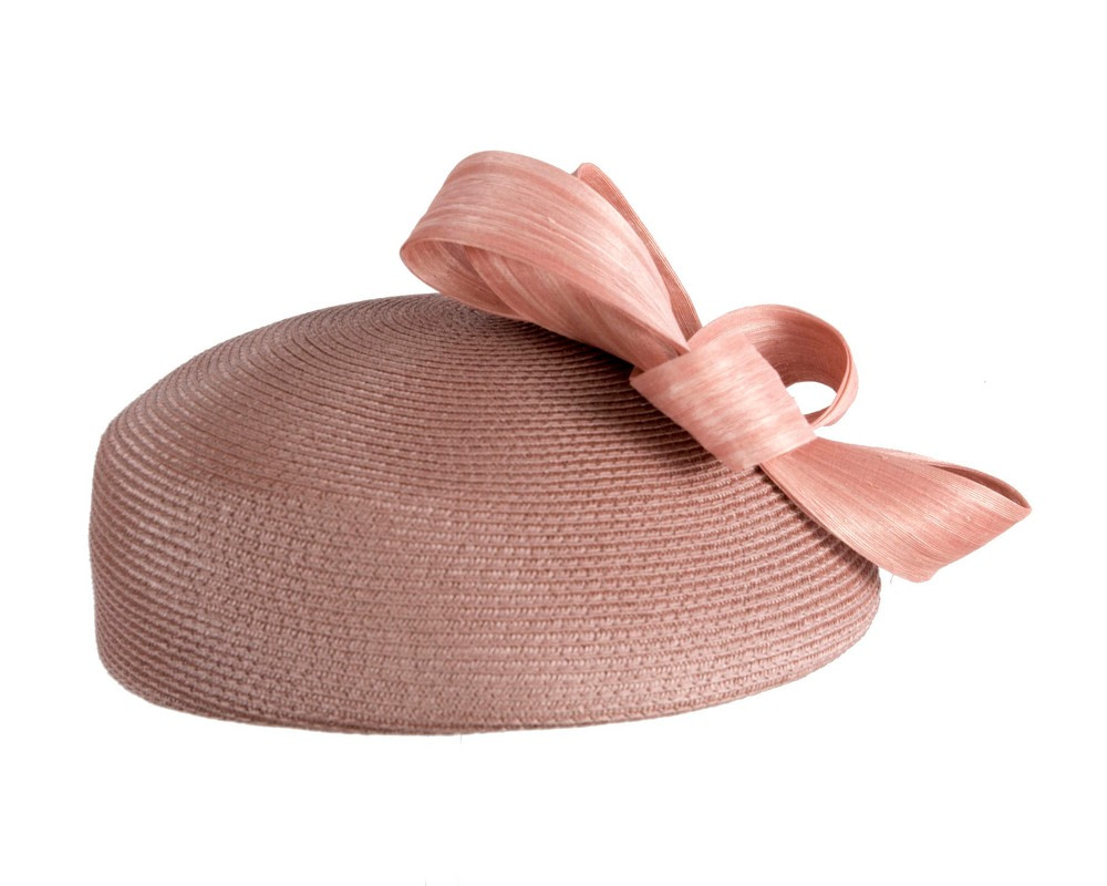Fashion taupe beret hat with bow by Max Alexander - Image 6