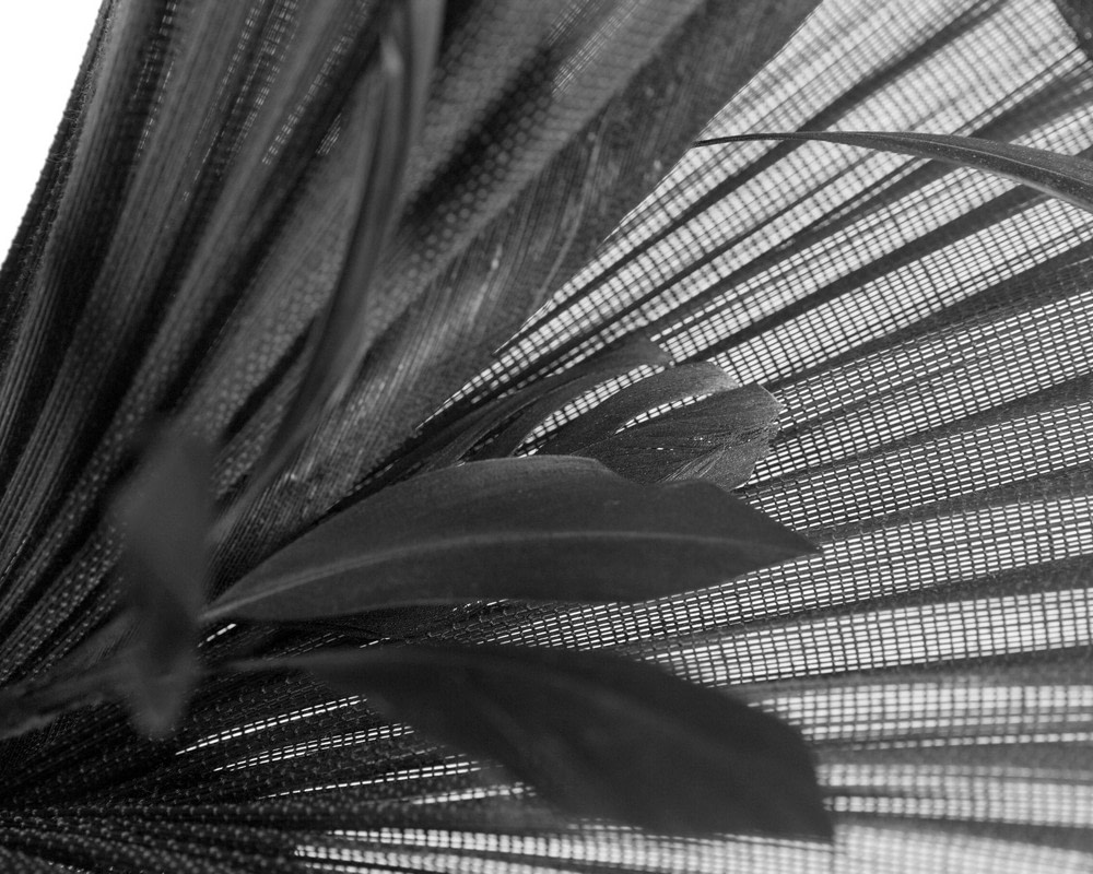 Bespoke black Australian Made racing fascinator by Fillies Collection - Fascinators.com.au Bespoke black Australian Made racing fascinator by Fillies Collection - Image 5