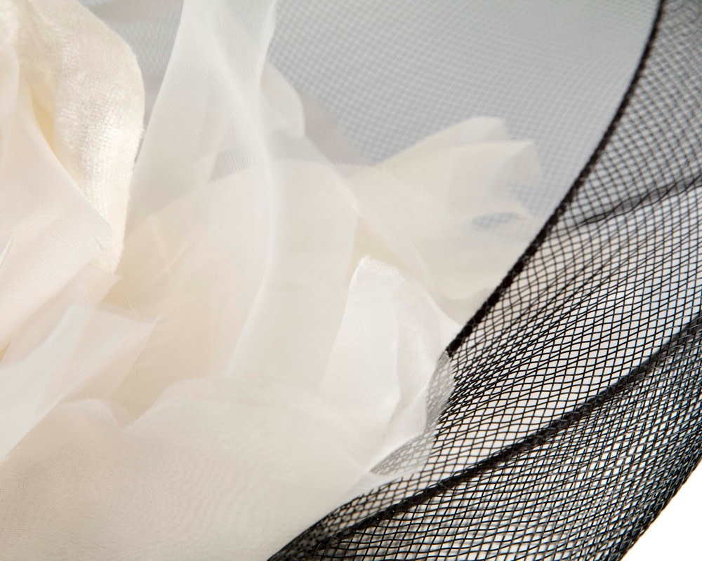 Exclusive black & cream fascinator by Fillies Collection - Image 5