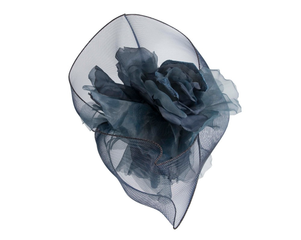 Exclusive navy fascinator by Fillies Collection - Fascinators.com.au Exclusive navy fascinator by Fillies Collection - Image 3
