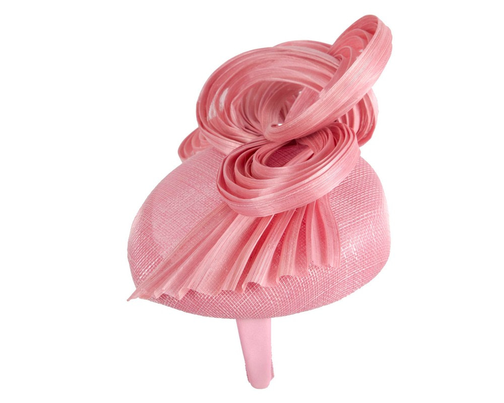 Bespoke dusty pink racing fascinator by Fillies Collection - Image 4