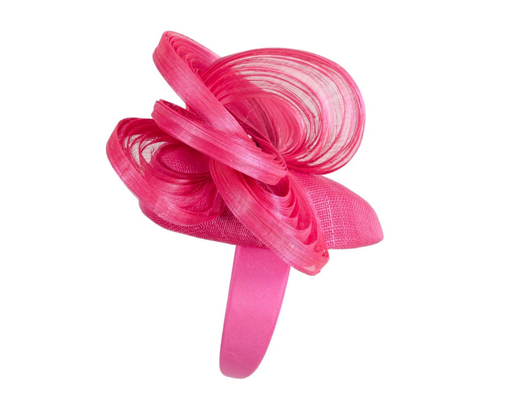 Bespoke fuchsia racing fascinator by Fillies Collection - Fascinators.com.au Bespoke fuchsia racing fascinator by Fillies Collection - Image 3