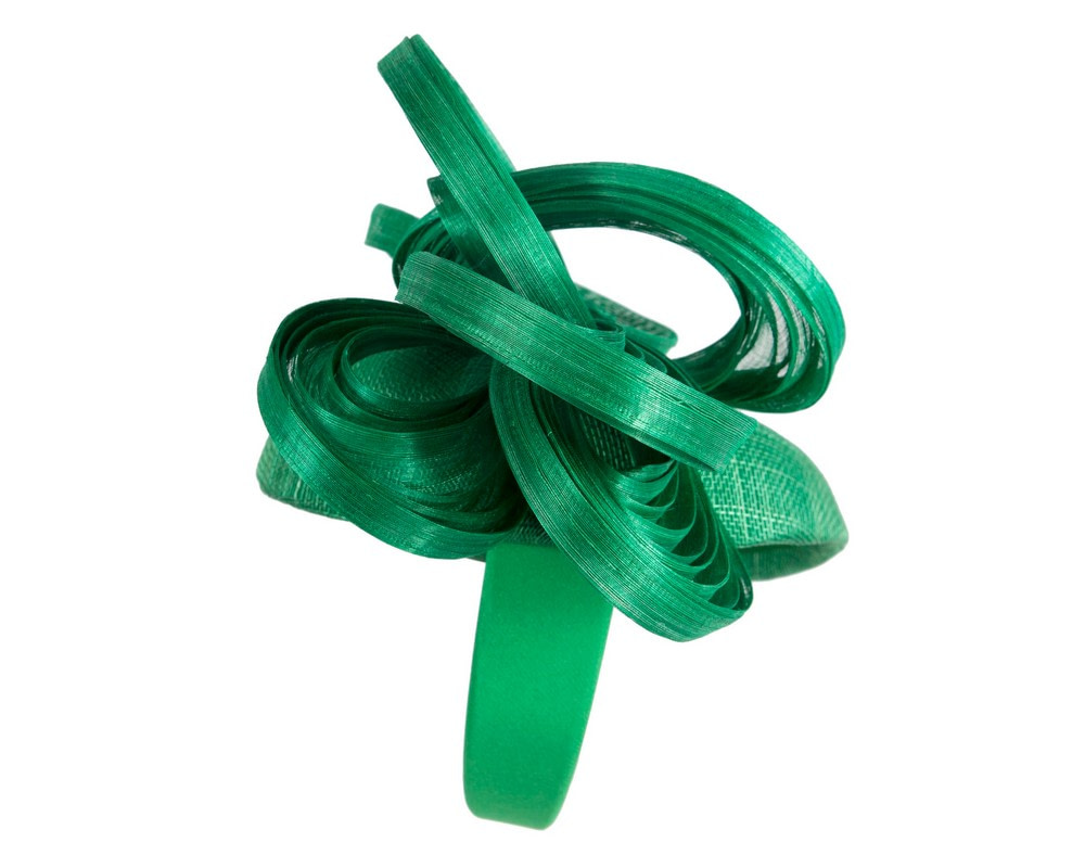 Bespoke green racing fascinator by Fillies Collection - Image 3