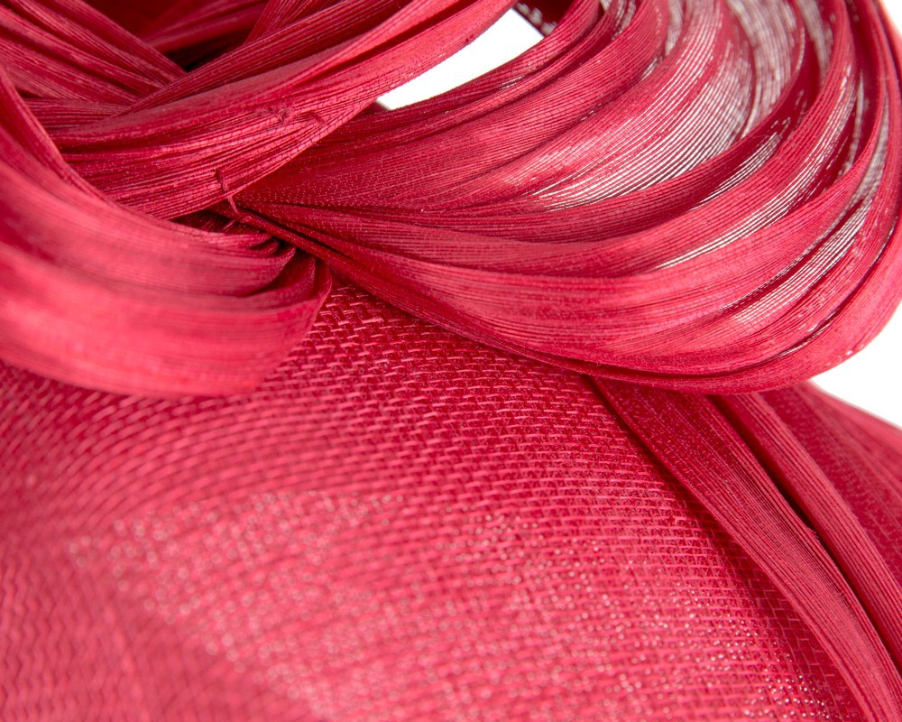 Bespoke red racing fascinator by Fillies Collection - Image 5