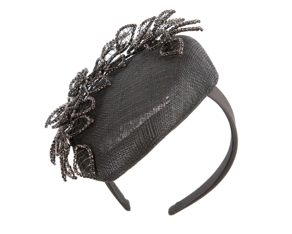 Exclusive black pillbox with jewellery from Fillies Collection - Fascinators.com.au Exclusive black pillbox with jewellery from Fillies Collection - Image 2