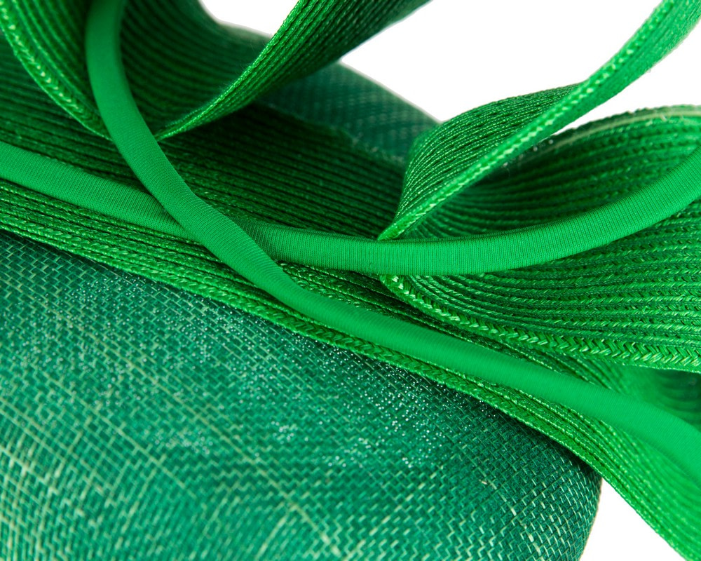 Green designers Australian Made racing fascinator by Fillies Collection - Image 5