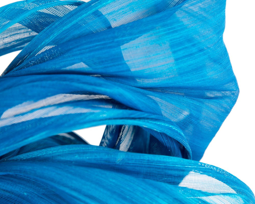 Bespoke blue racing fascinator by Fillies Collection - Image 3