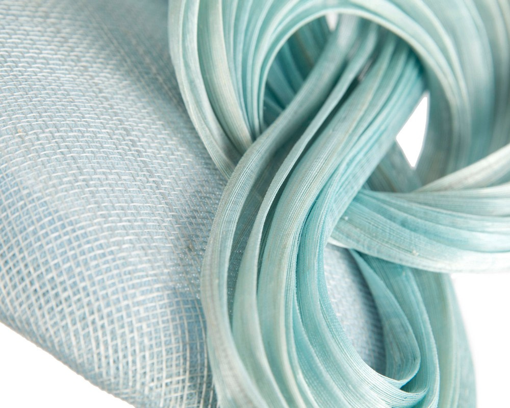 Bespoke light blue racing fascinator by Fillies Collection - Image 5