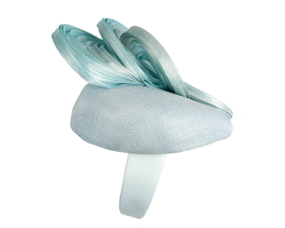 Bespoke light blue racing fascinator by Fillies Collection - Image 4