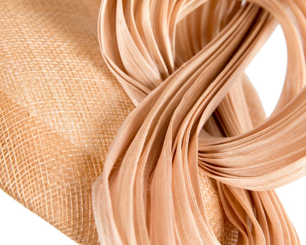 Bespoke nude racing fascinator by Fillies Collection - Image 5