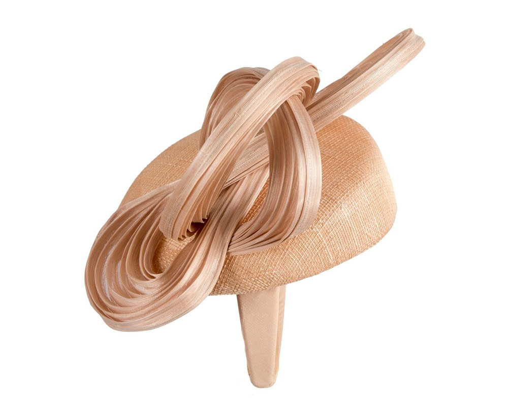 Bespoke nude racing fascinator by Fillies Collection - Image 3