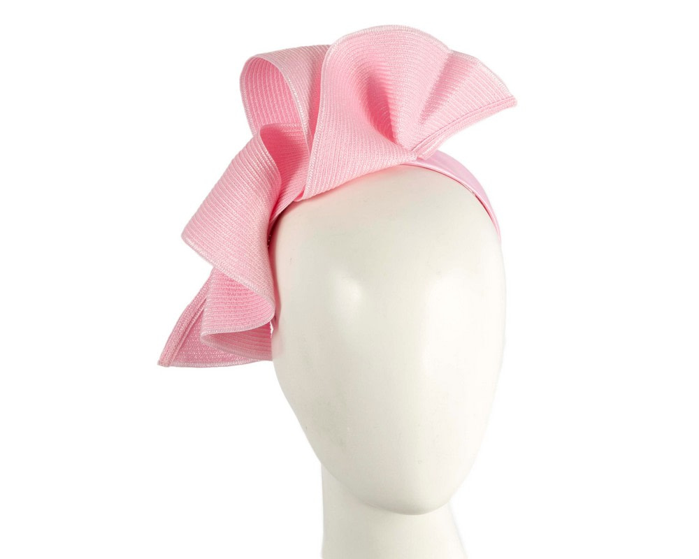 Pink wave fascinator by Max Alexander